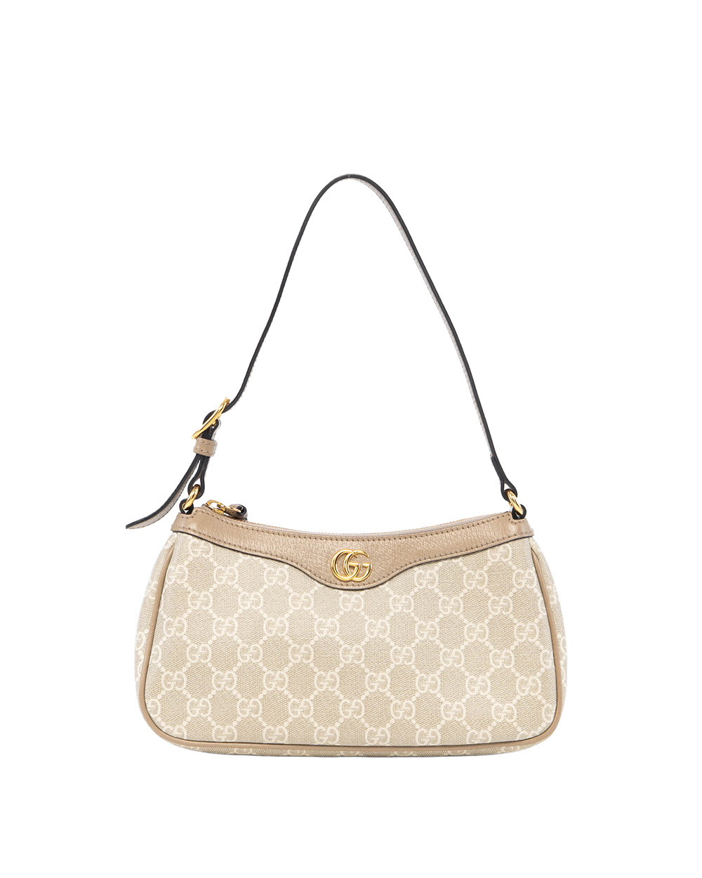 GUCCI OPHIDIA SHOULDER BAG SMALL BEIGE GG MONOGRAM CANVAS GHW 785145 498879 4107