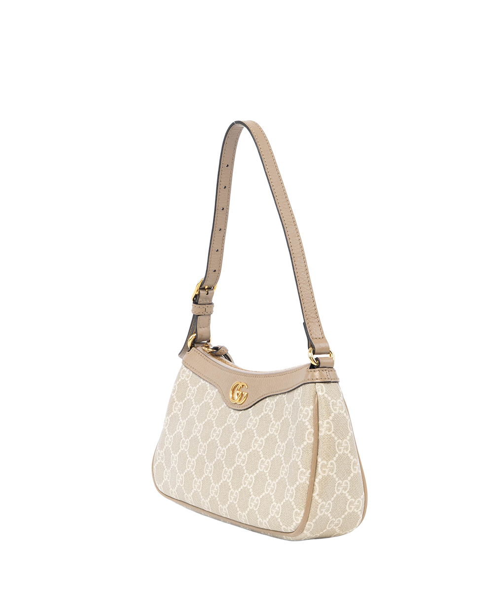 GUCCI OPHIDIA SHOULDER BAG SMALL BEIGE GG MONOGRAM CANVAS GHW 785145 498879 4108