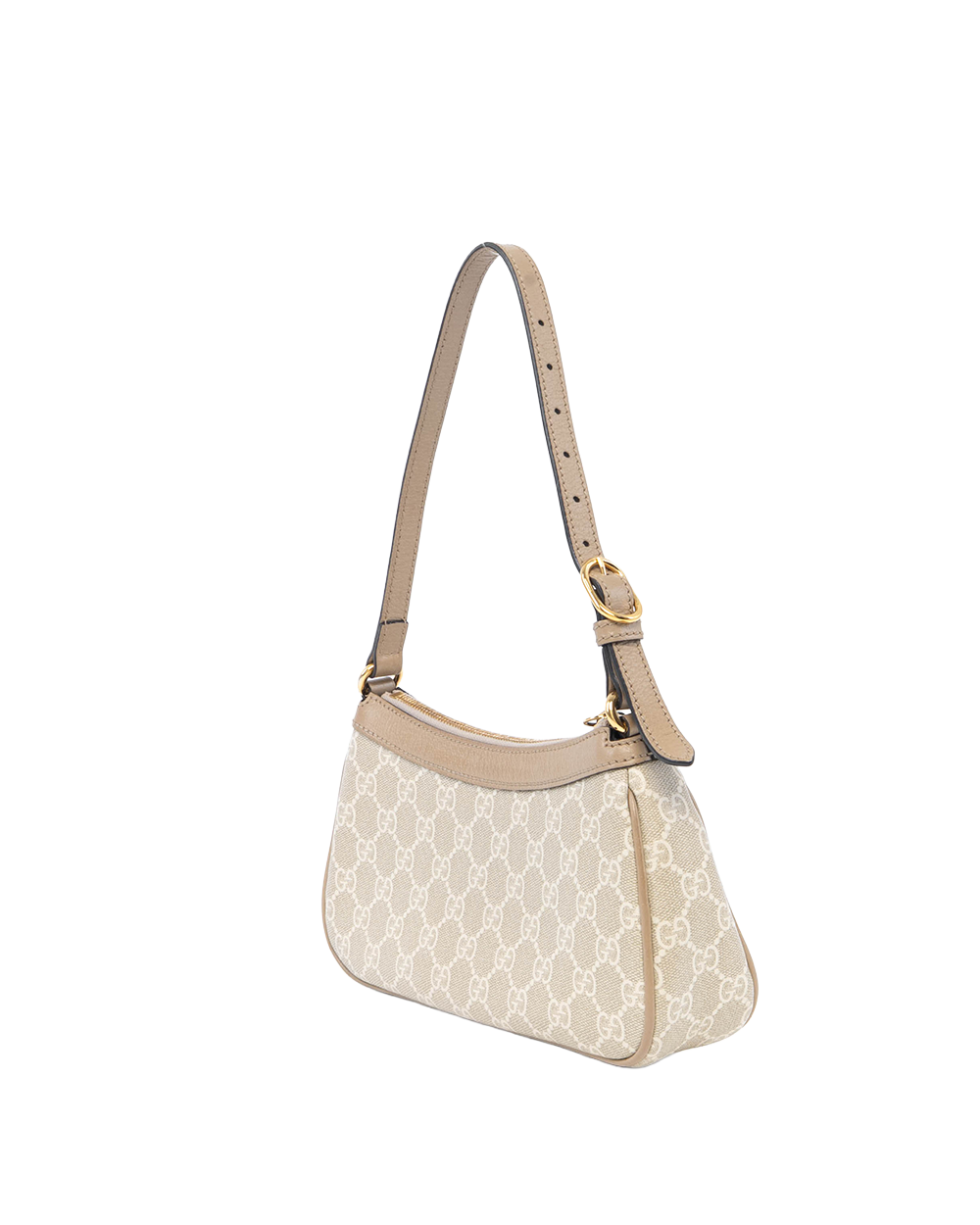 GUCCI OPHIDIA SHOULDER BAG SMALL BEIGE GG MONOGRAM CANVAS GHW 785145 498879 4109