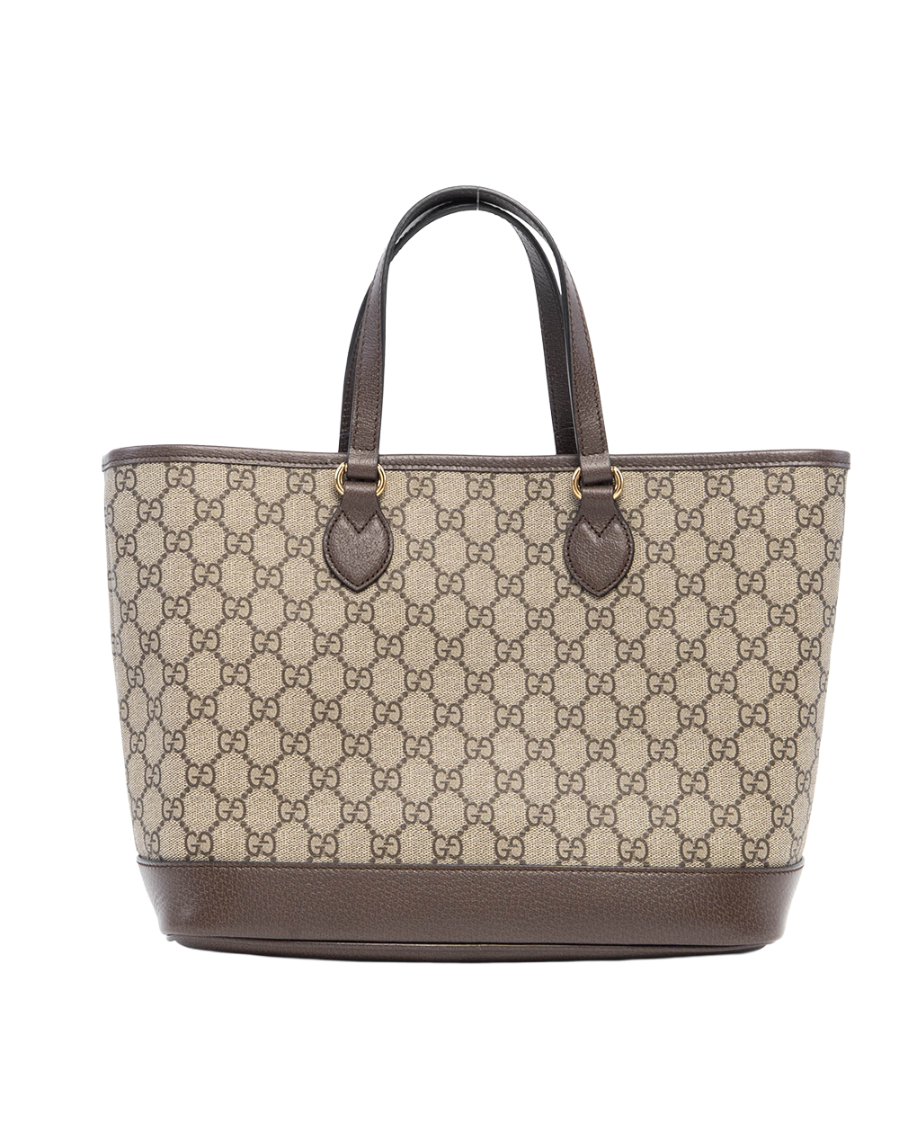 GUCCI OPHIDIA TOTE BROWN GG MONOGRAM CANVAS GHW 765043 520981 6021