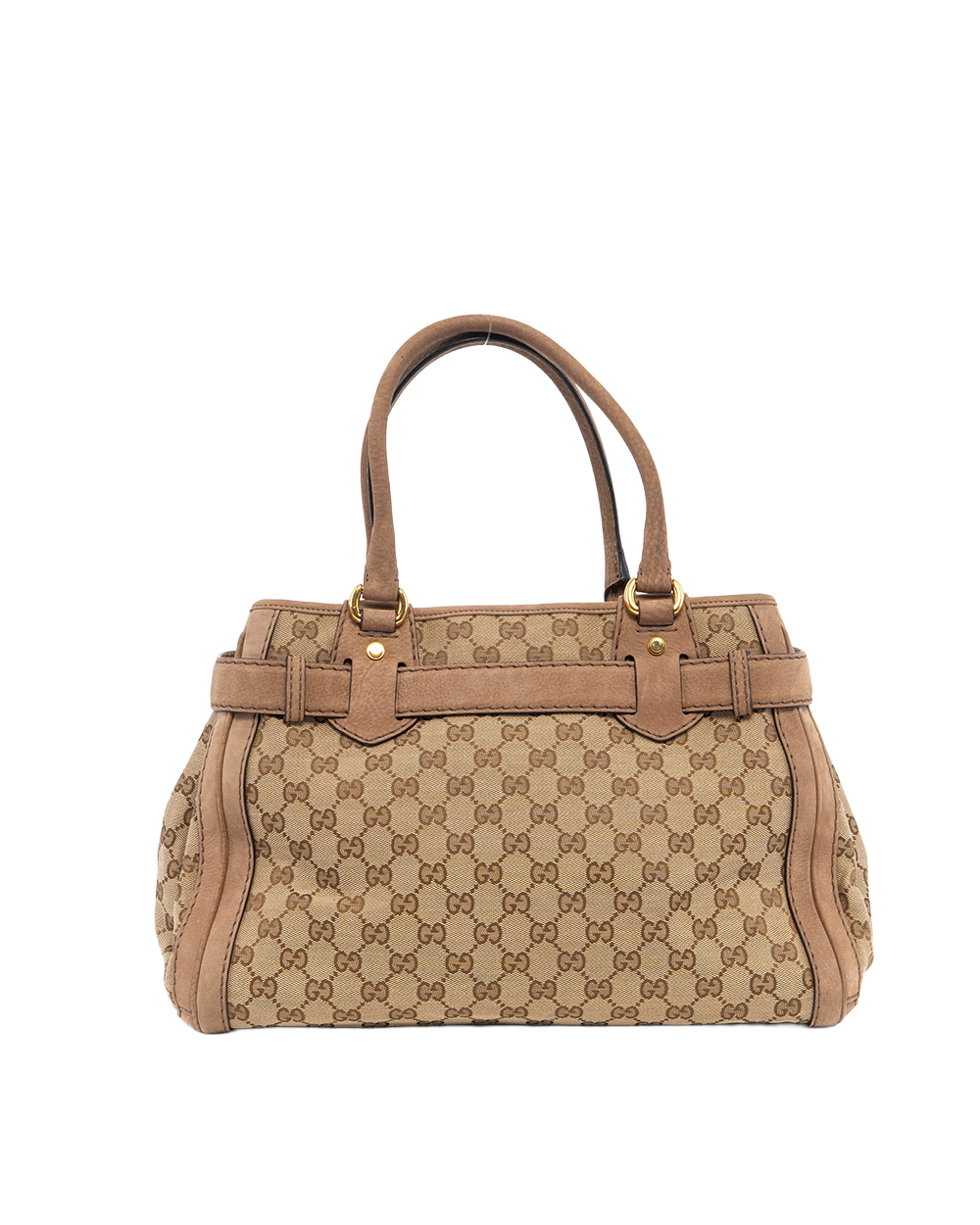 GUCCI RUNNING TOTE BROWN GG MONOGRAM CANVAS GHW 247183 002123 00165