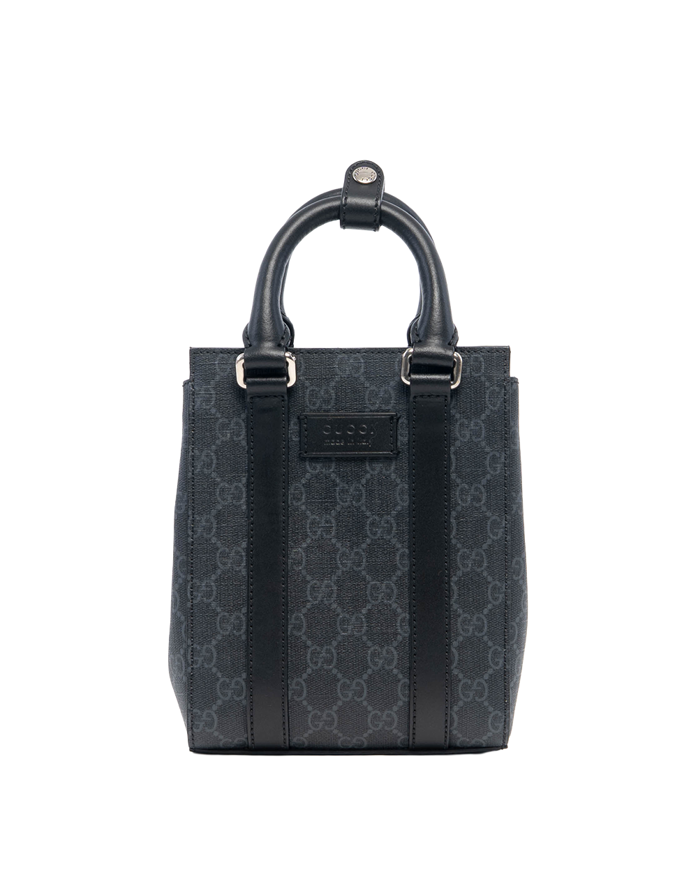 GUCCI SUPREME MINI TOTE BLACK GG MONOGRAM CANVAS SHW 696010 520981 1065