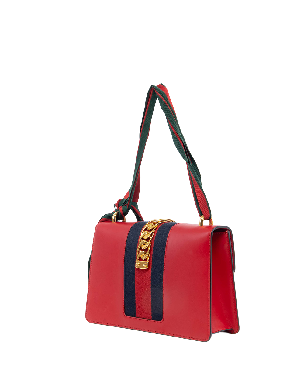 GUCCI SYLVIE MEDIUM RED CALF GHW 421882 493075 1643