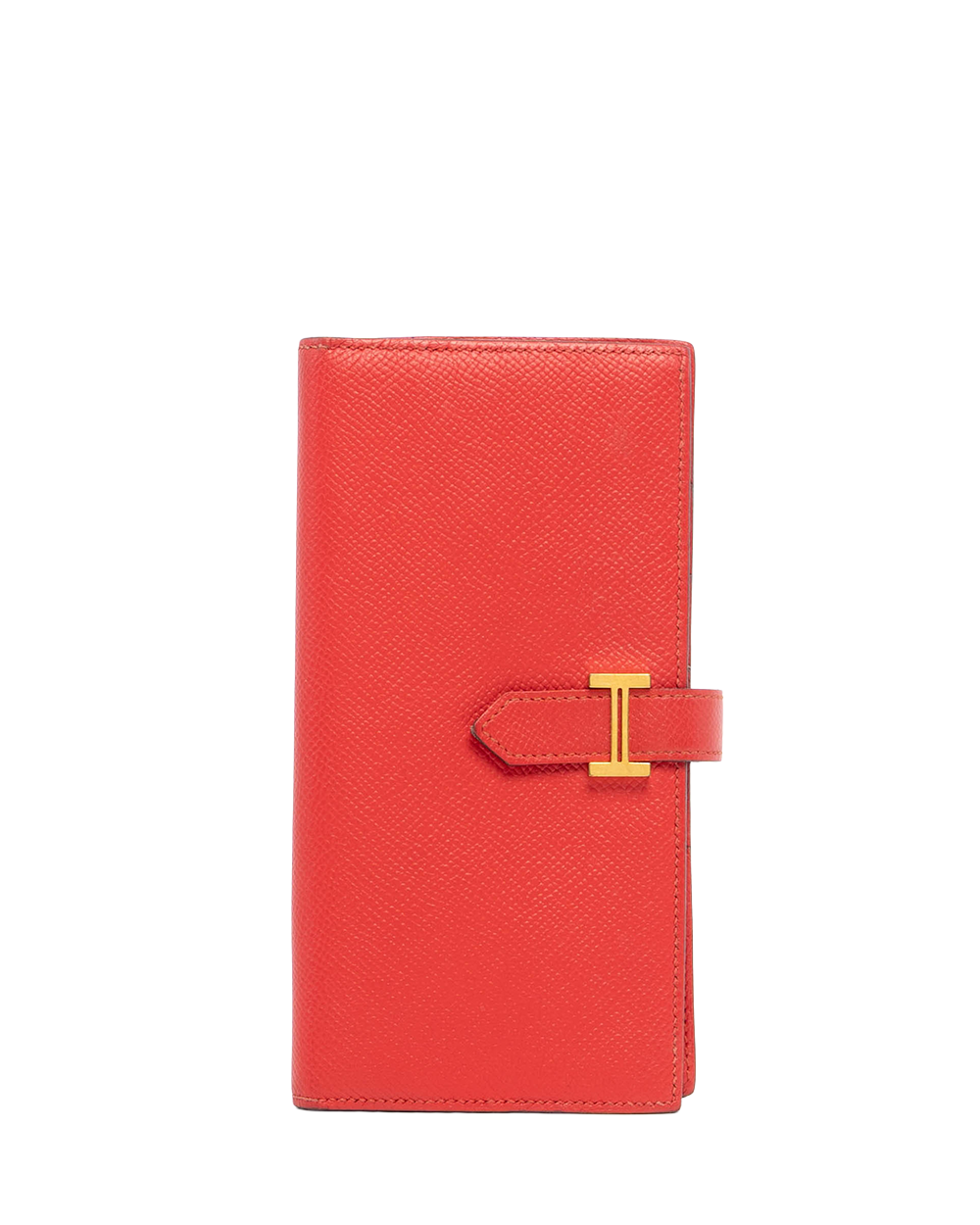 HERMES BEARN WALLET LONG RED 09607