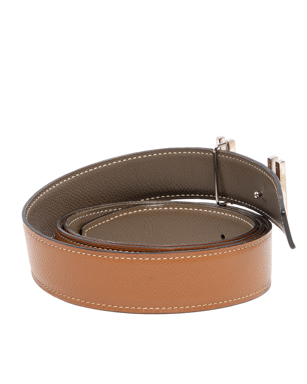 HERMES BELT 3 CM 105 GOLD ETOUPE D ID 300 CF 09761