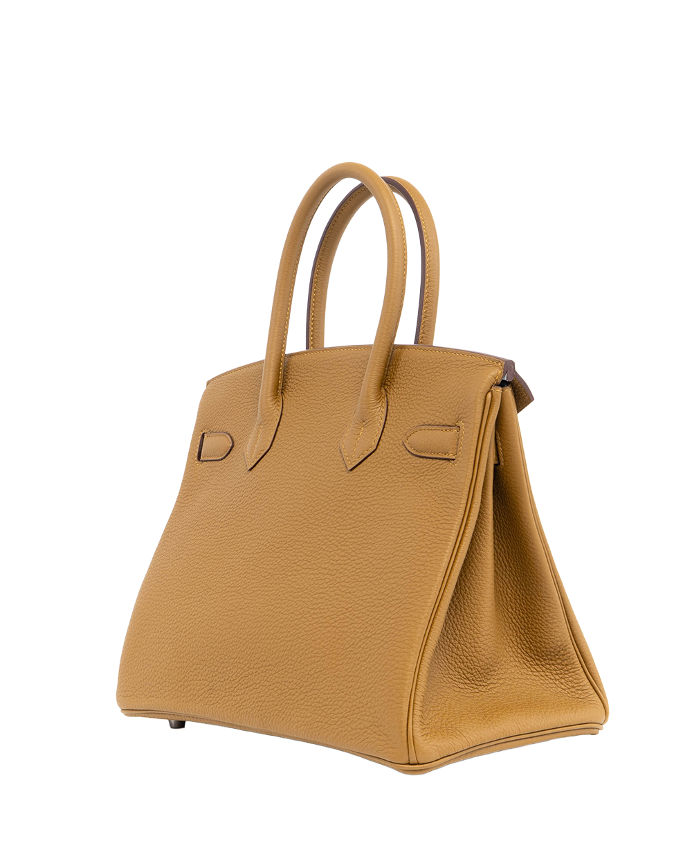 HERMES BIRKIN 30 BRONZE DORE BLUE BRUME TOGO SHW Y HA235 HB 3055