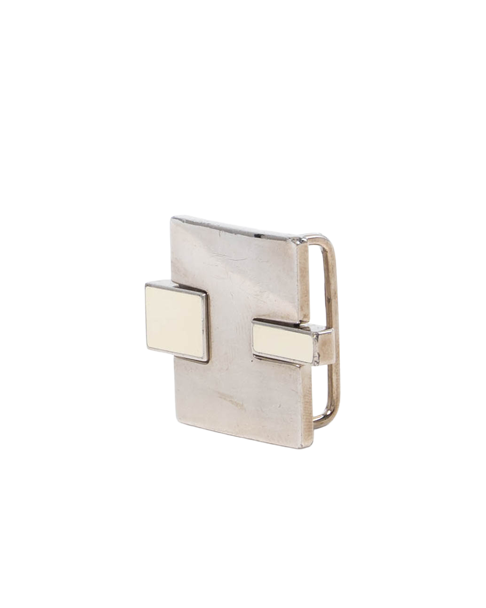 HERMES BUCKLE H WHITE SHW 7417