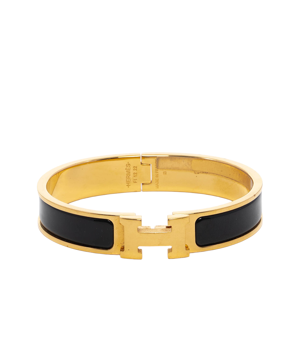 HERMES CLIC CLAC PM BLACK GHW FI 12 22 08434