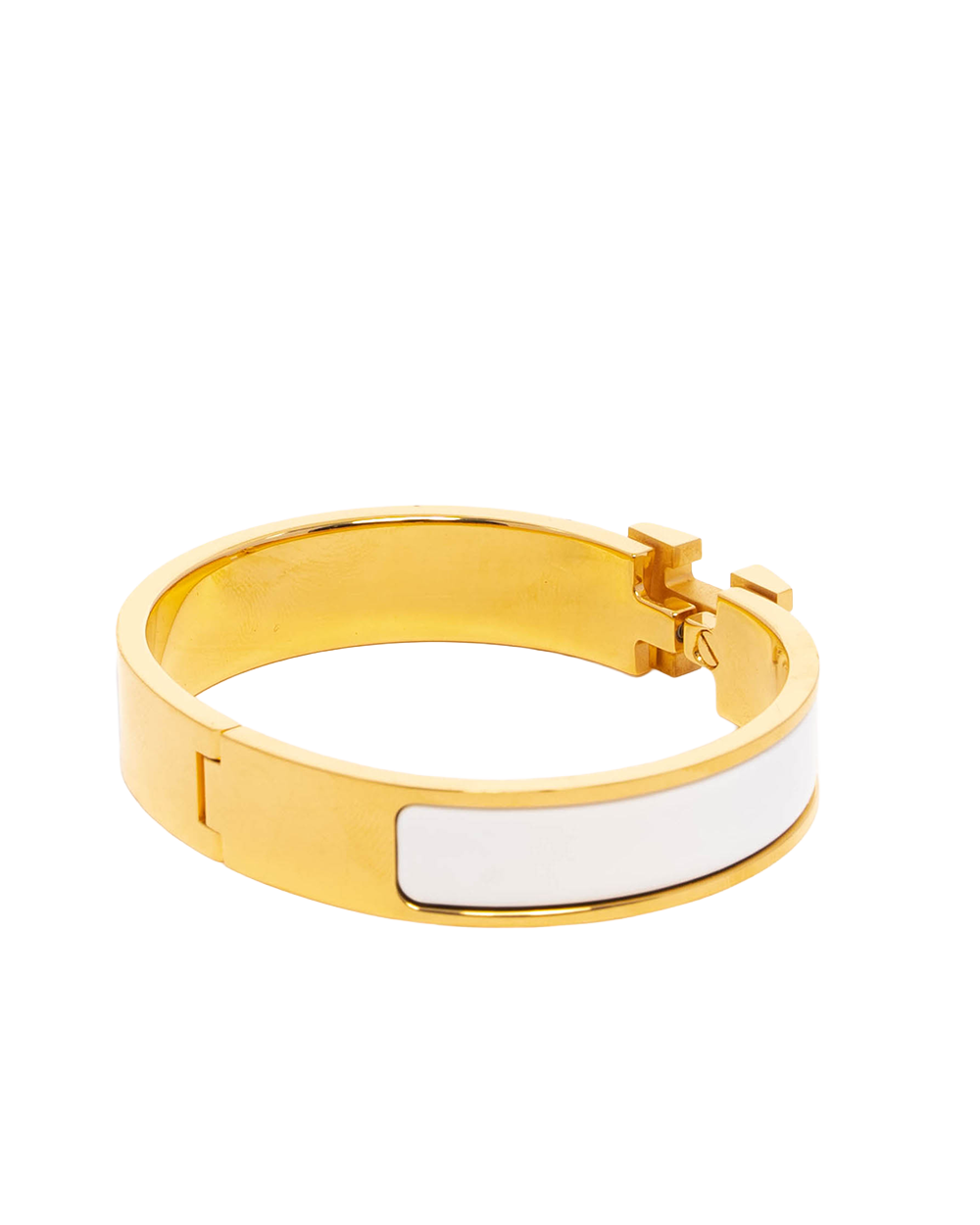 HERMES CLIC CLAC PM WHITE GHW ST 12 12 09688