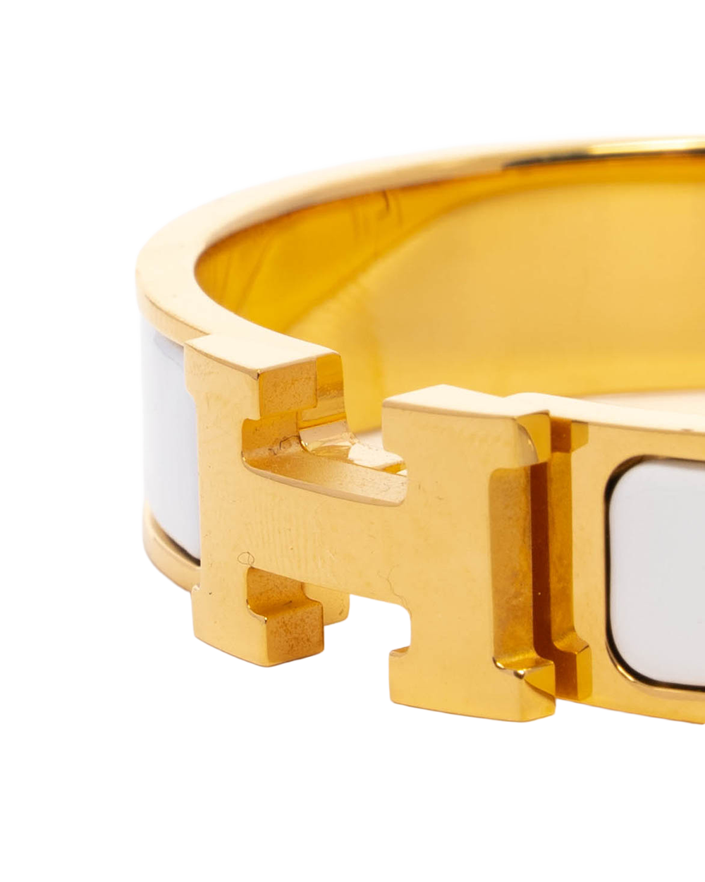 HERMES CLIC CLAC PM WHITE GHW ST 12 12 09690