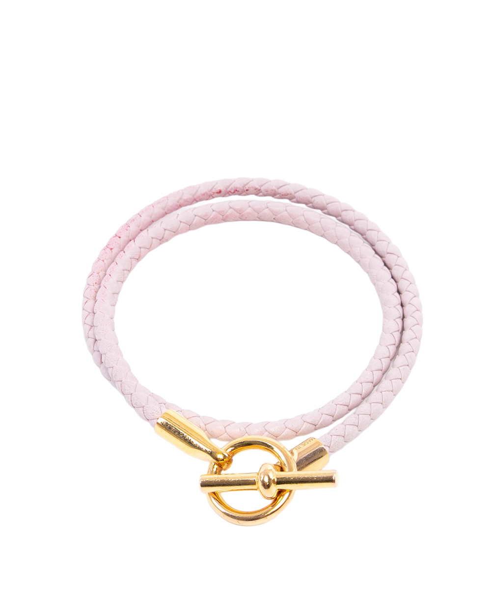 HERMES DOUBLE TOUR PINK GHW 7438