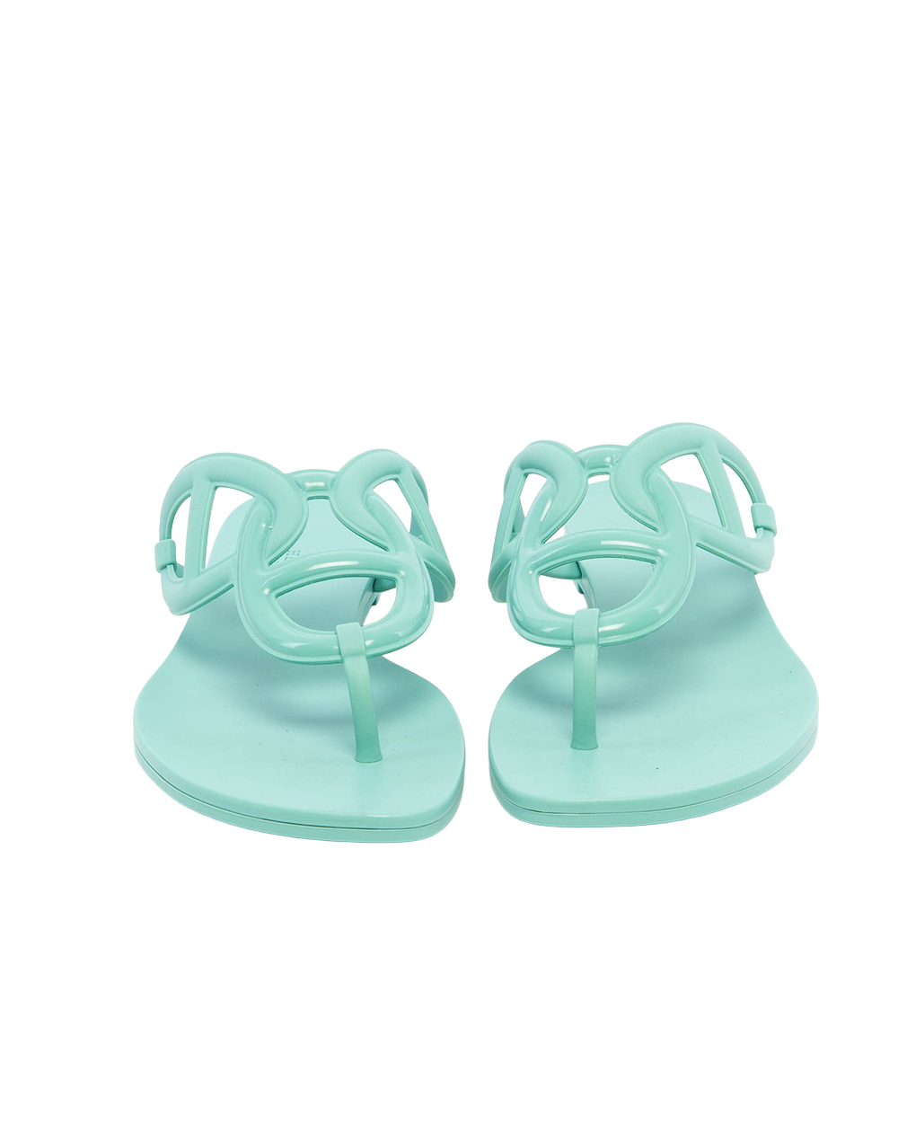 HERMES EGERIE SANDAL 41 GREEN TPU 5115