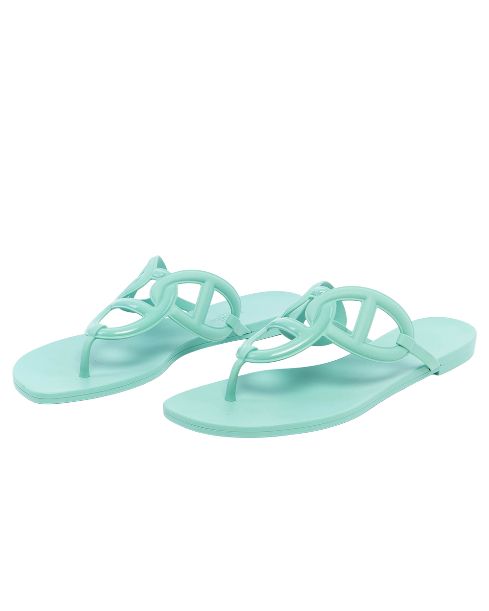 HERMES EGERIE SANDAL 41 GREEN TPU 5116