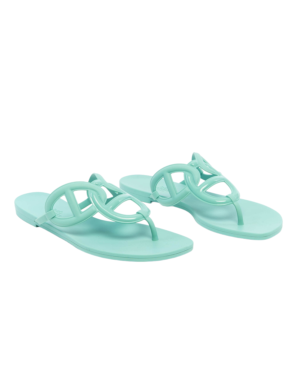 HERMES EGERIE SANDAL 41 GREEN TPU 5117