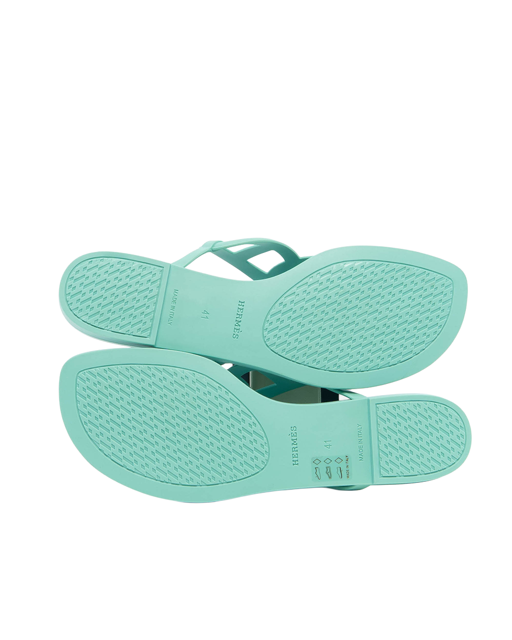 HERMES EGERIE SANDAL 41 GREEN TPU 5119