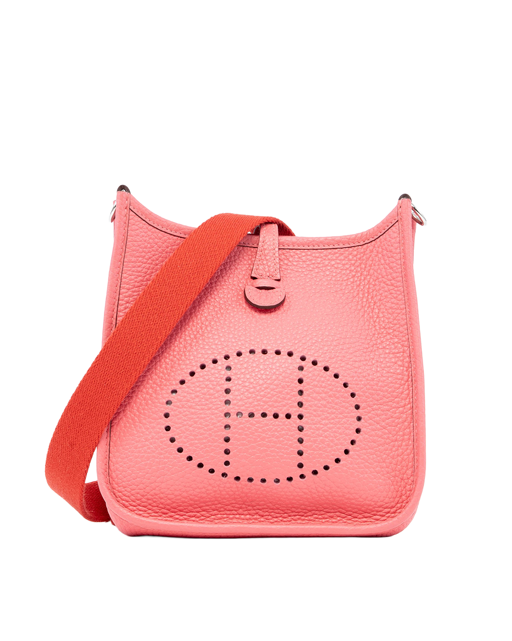 HERMES EVELYNE MINI PINK ROSE AZALEE CREMENCE SHW C MM001 CU 01057