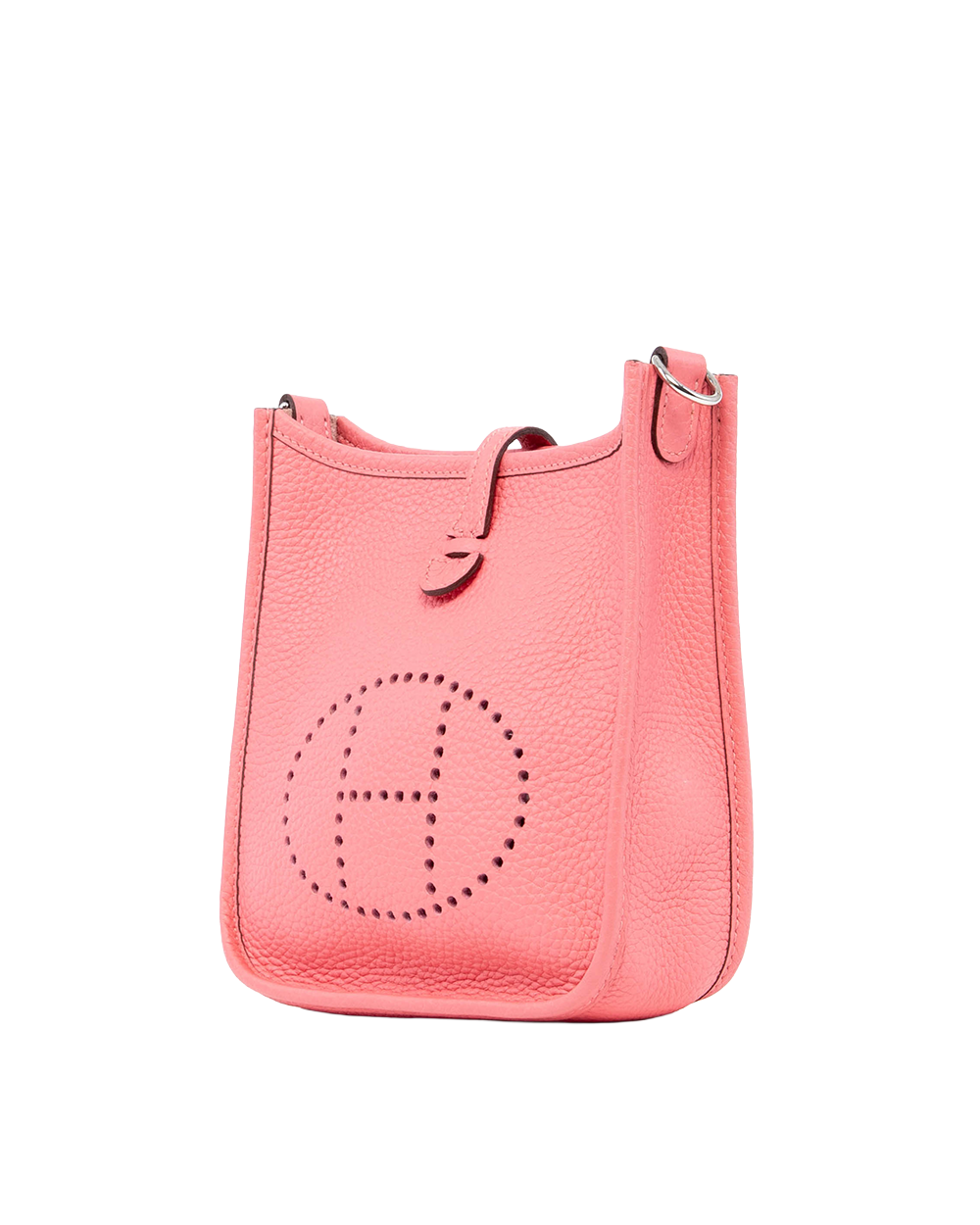 HERMES EVELYNE MINI PINK ROSE AZALEE CREMENCE SHW C MM001 CU 01058