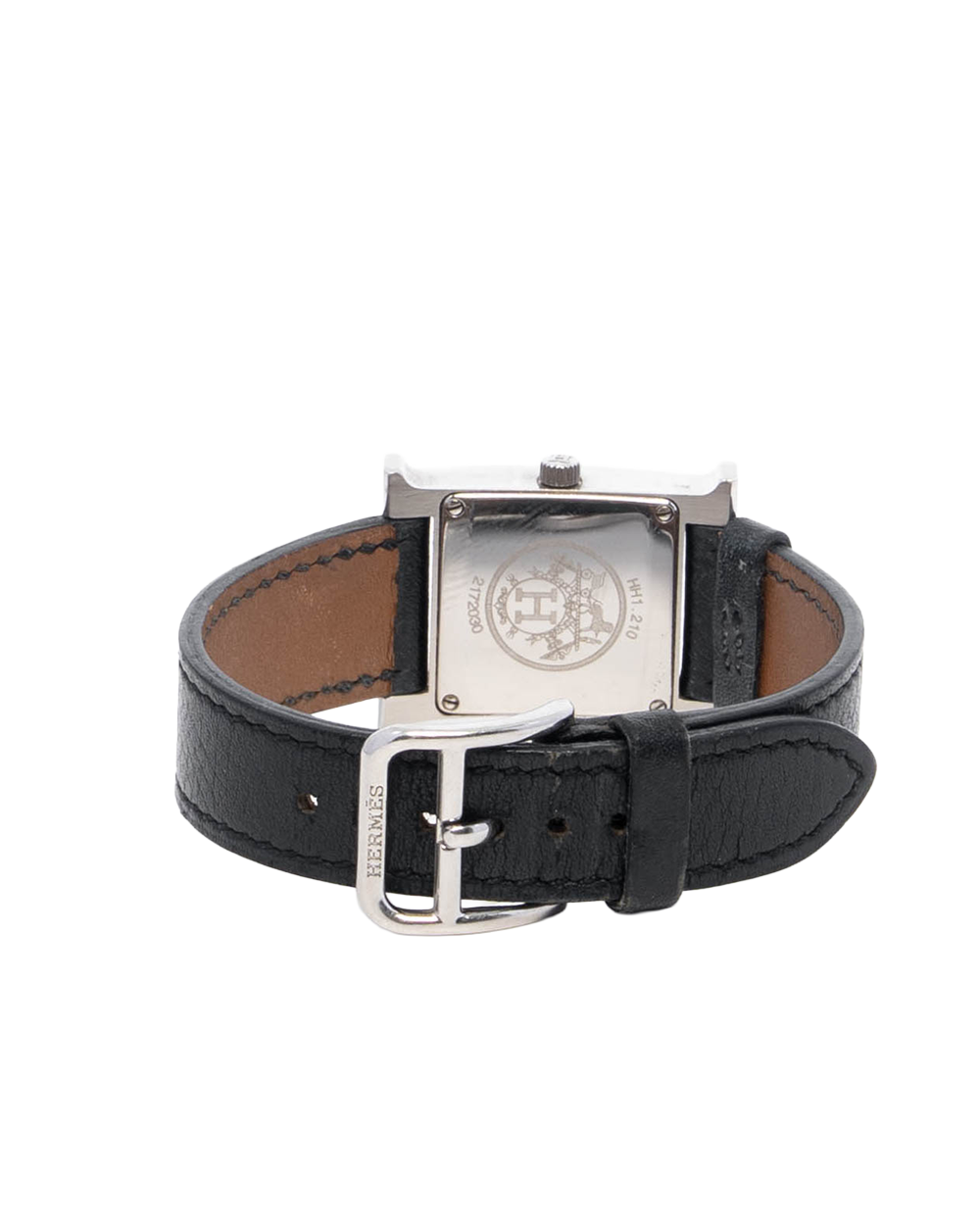 HERMES HEURE H WATCH BLACK NOIR SHW I SQ 8202
