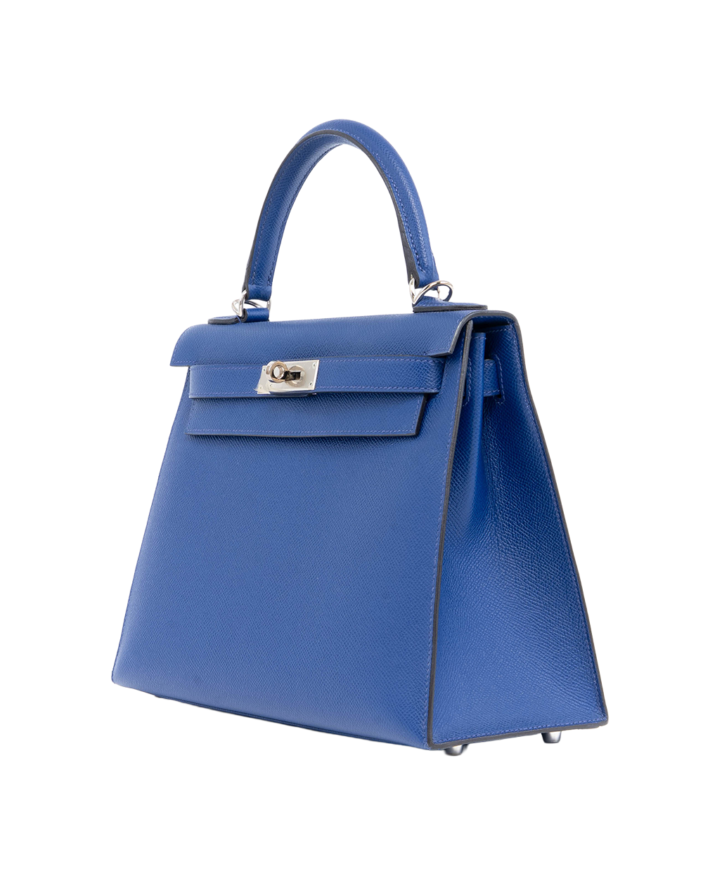HERMES KELLY 28 BLUE ELECTRIQUE EPSOM SHW STAMP R SQ 0530