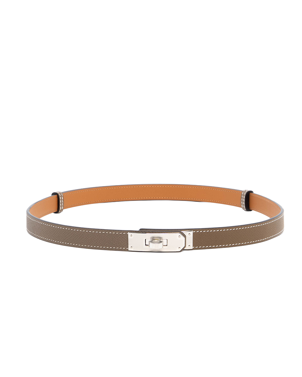 HERMES KELLY BELT ETOUPE SHW STAMP W 7369