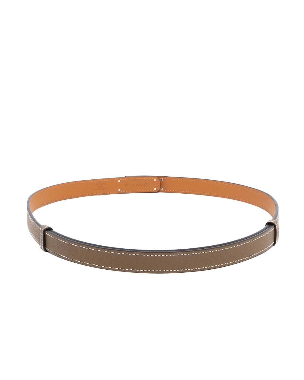 HERMES KELLY BELT ETOUPE SHW STAMP W 7372