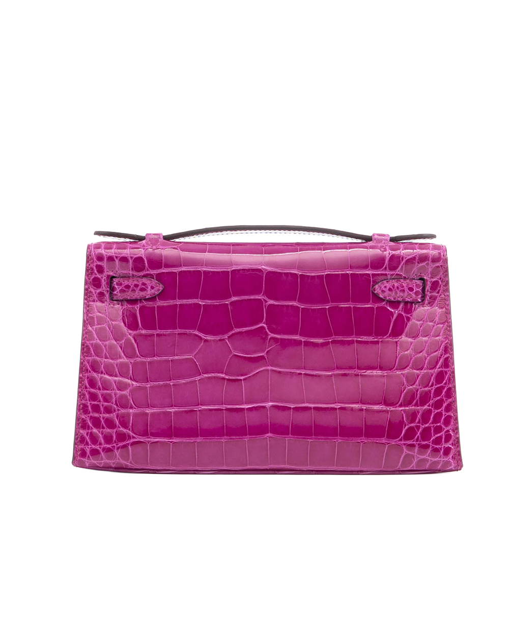 HERMES KELLY MINI PINK ROSE SHEHERAZADE ALLIGATOR SHW D ST007 DU 03586