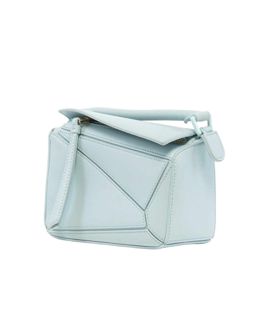 LOEWE PUZZLE NANO BLUE CALF GHW 5161