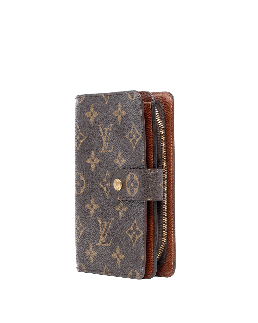 LV AGENDA ZIPPY WALLET PM BROWN MONOGRAM CANVAS GHW SP0050 01776