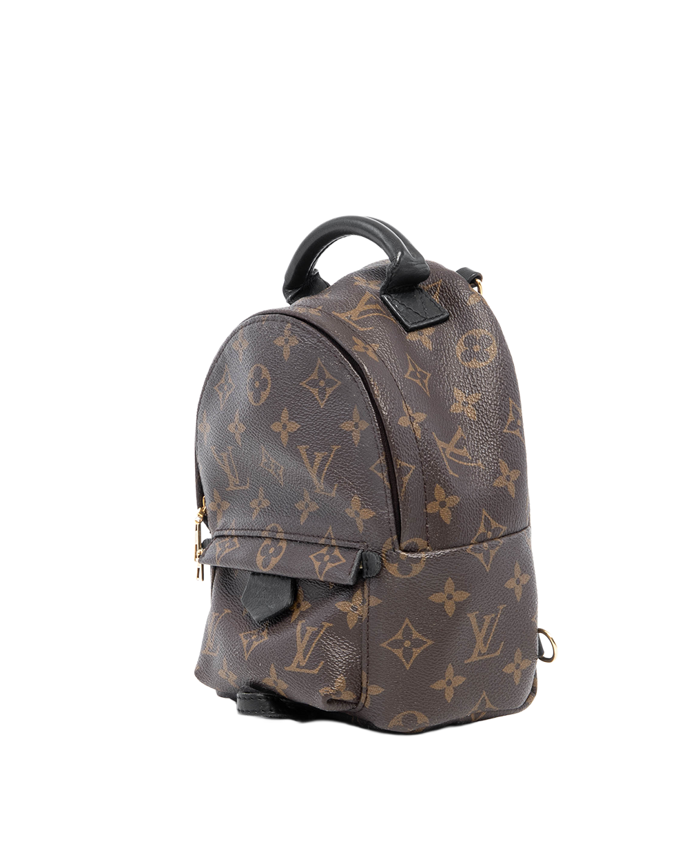 LV BACKPACK PALM SPRING MINI BROWN BLACK MONOGRAM CANVAS GHW CA0159 07754
