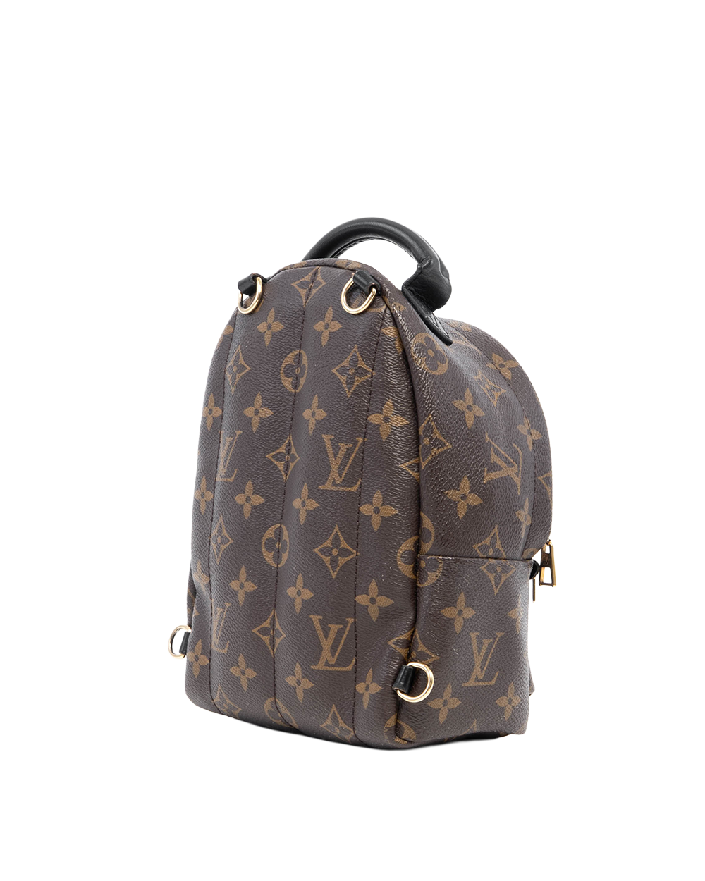 LV BACKPACK PALM SPRING MINI BROWN BLACK MONOGRAM CANVAS GHW CA0159 07755