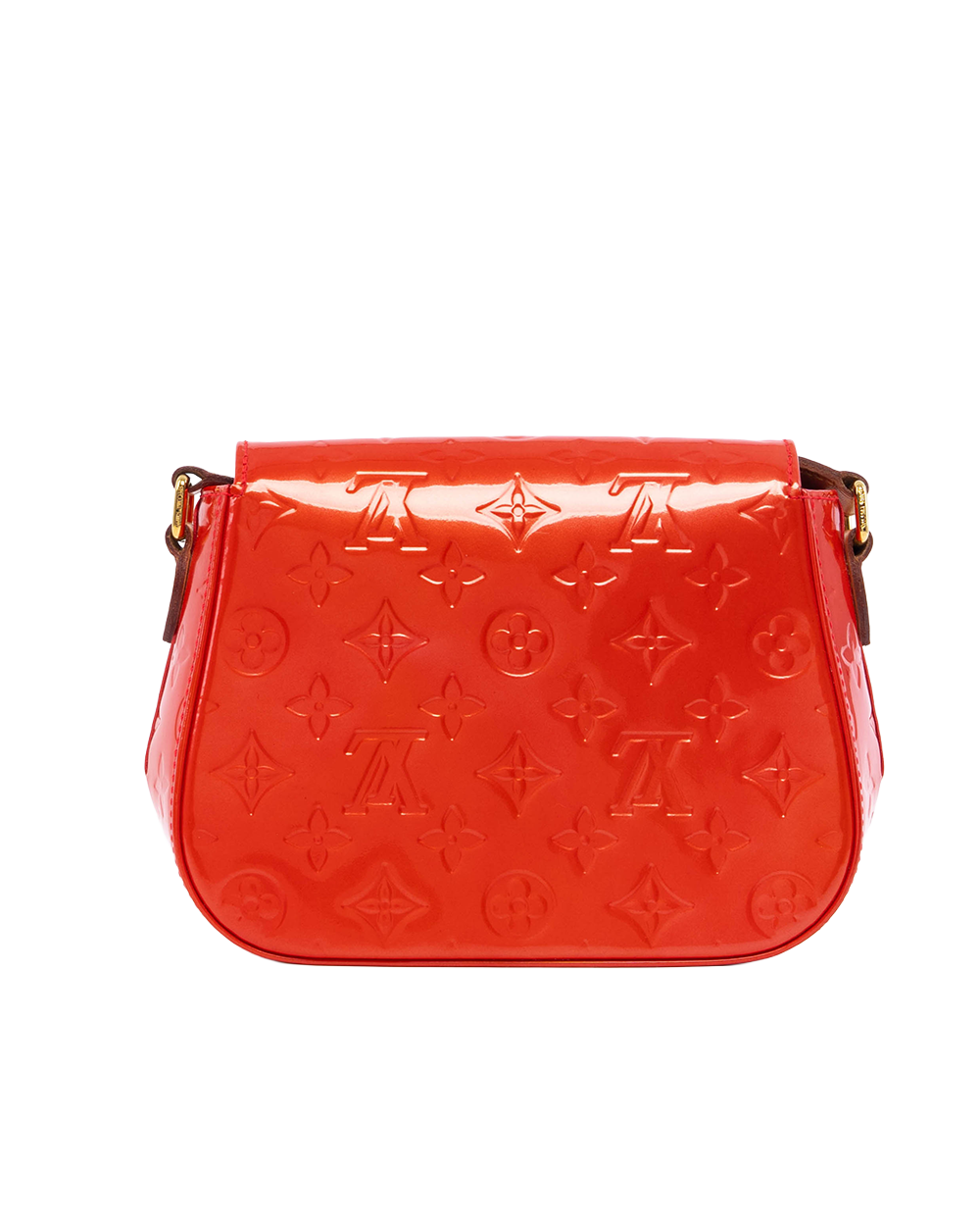 LV BELL FLOWER PM RED PATENT GHW FL0162 1403