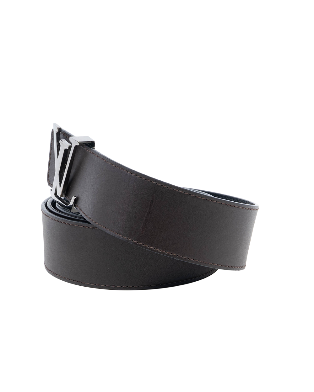 LV BELT 95 BLACK CALF SHW 08957