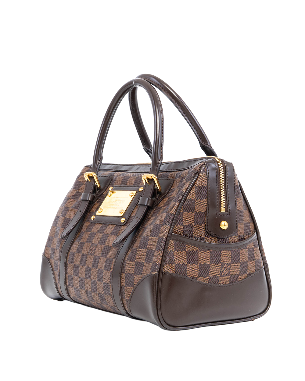 LV BERKELEY TOTE BAG BROWN DAMIER CANVAS GHW TUU1130 0501