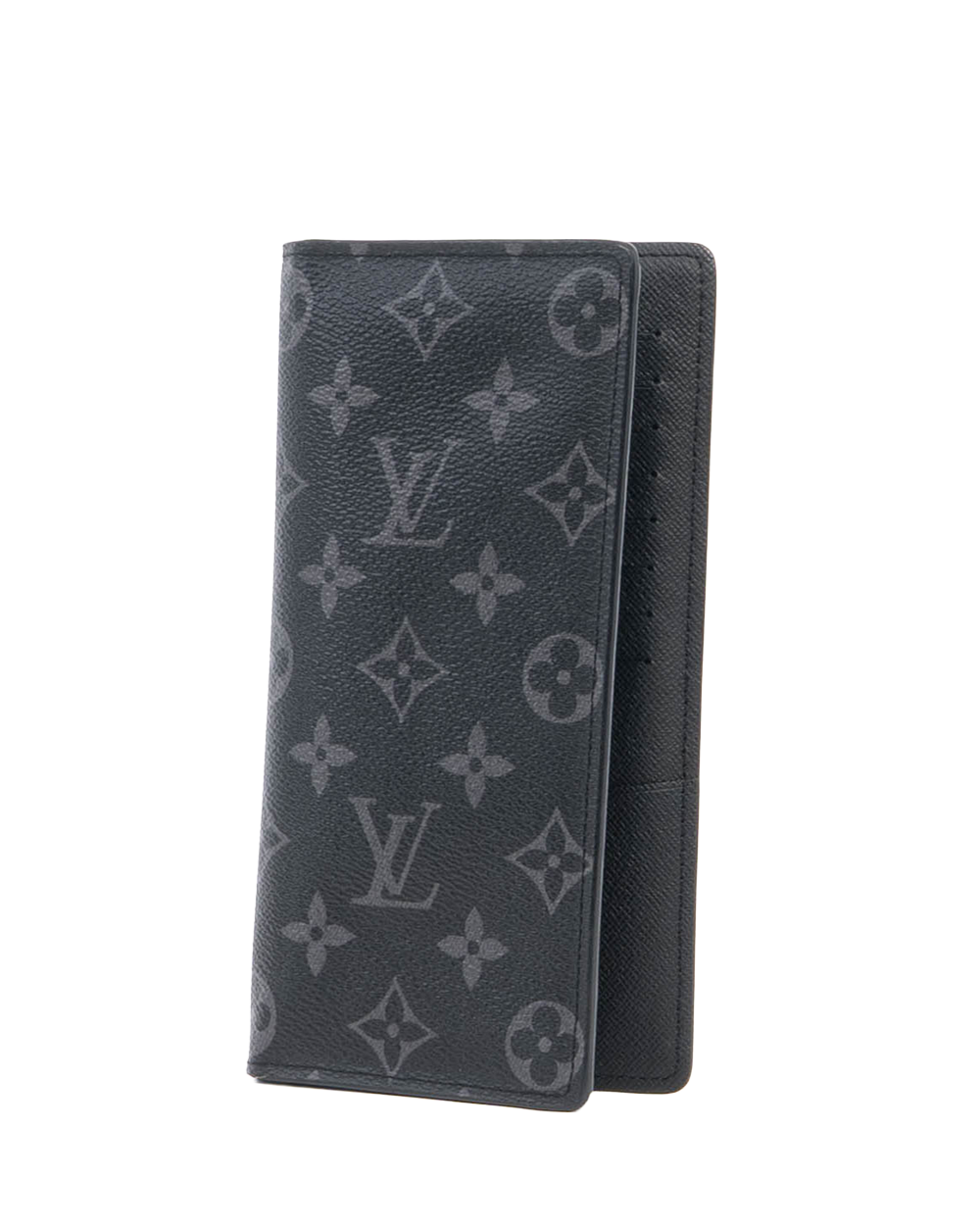 LV BRAZZA WALLET LONG ECLIPSE MONOGRAM CANVAS SHW MICROCHIP 2244