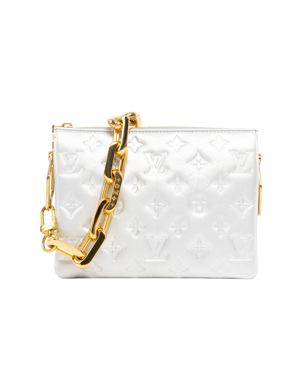 LV COUSSIN BB GREY LAMB GHW MICROCHIP 7110