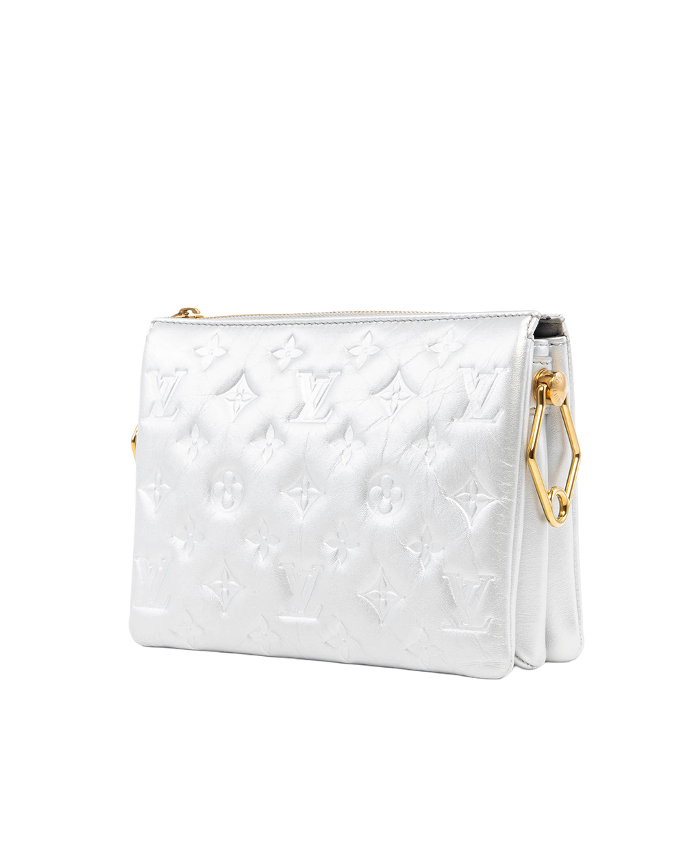 LV COUSSIN BB GREY LAMB GHW MICROCHIP 7112