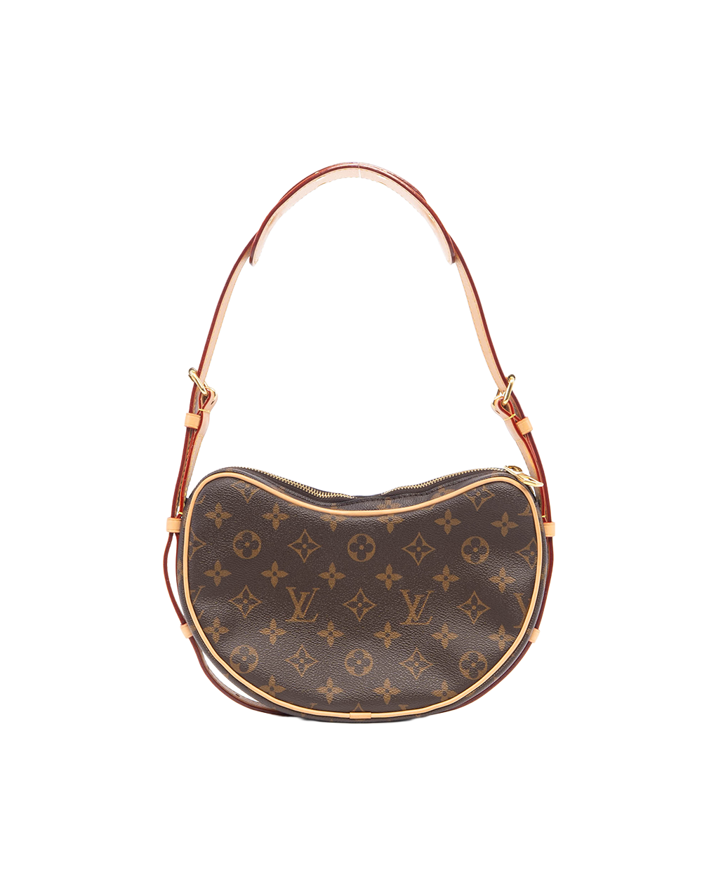 LV CROISSANT MM BROWN MONOGRAM CANVAS GHW MICROCHIP 8335