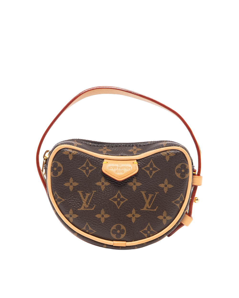 LV CROISSANT MM BROWN MONOGRAM CANVAS GHW MICROCHIP 8341