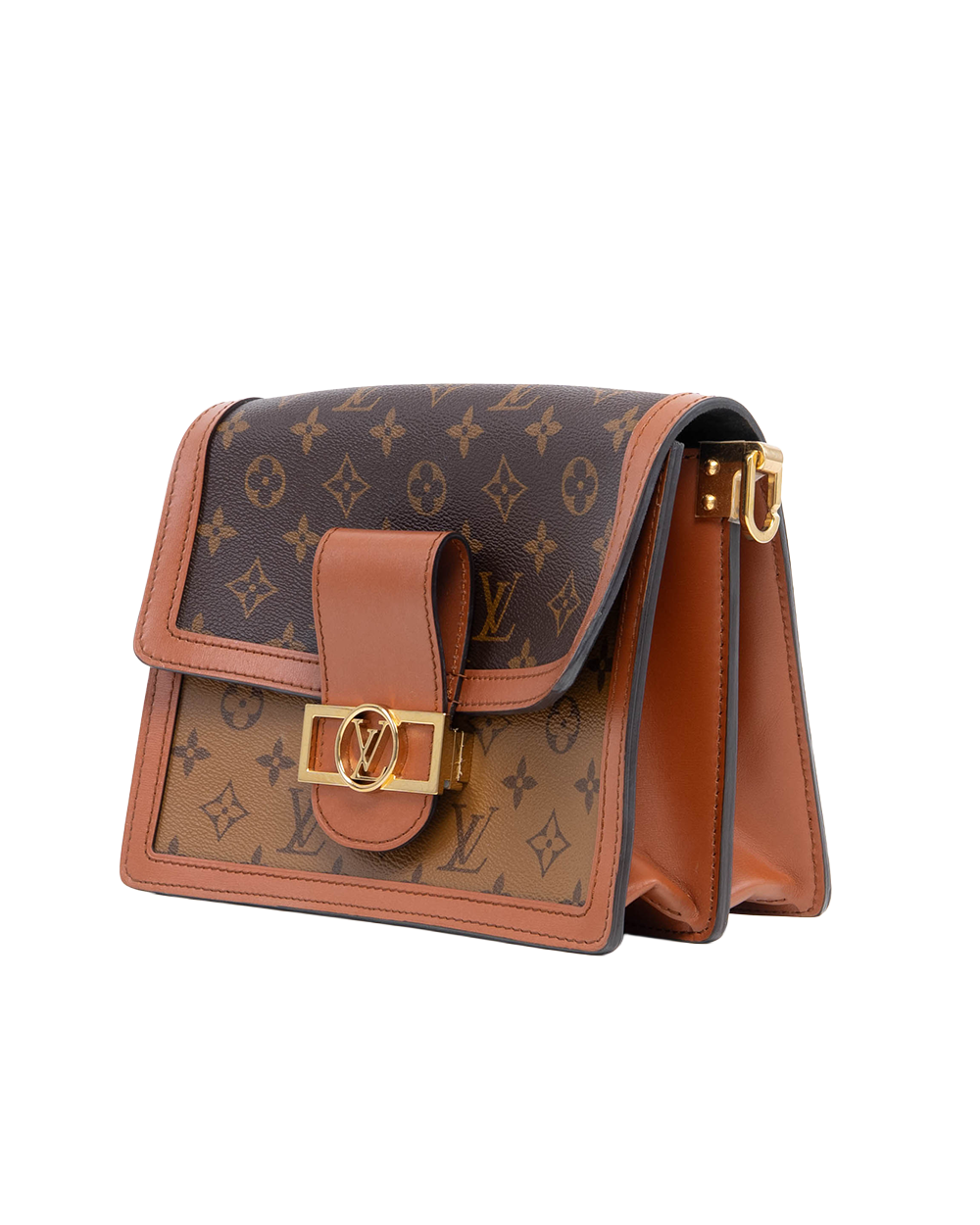 LV DAUPHINE MM BROWN MONOGRAM CANVAS GHW MICROCHIP 3150