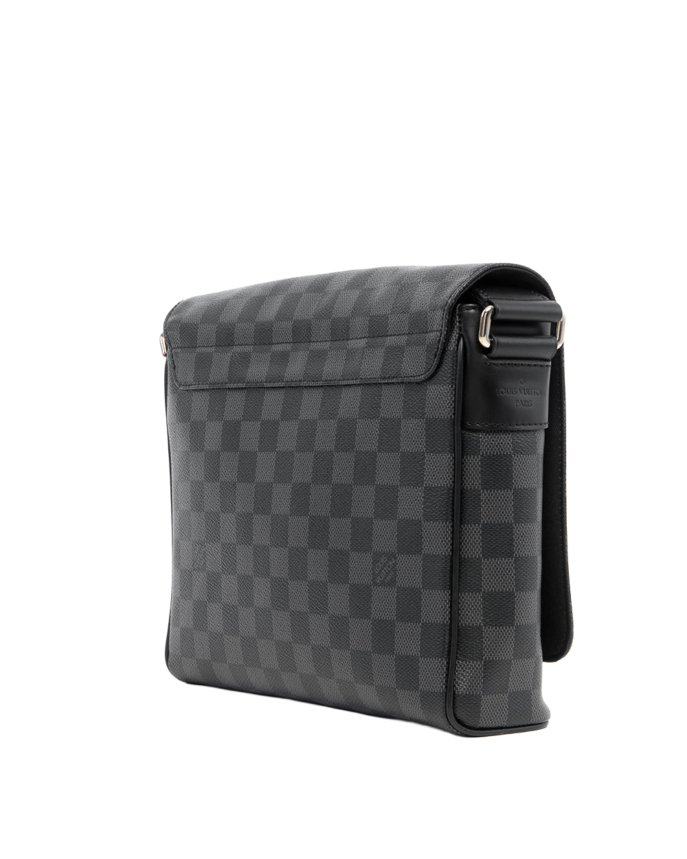 LV DISTRIC MESSENGER PM GRAPHITE DAMIER CANVAS SHW CA2168 09195