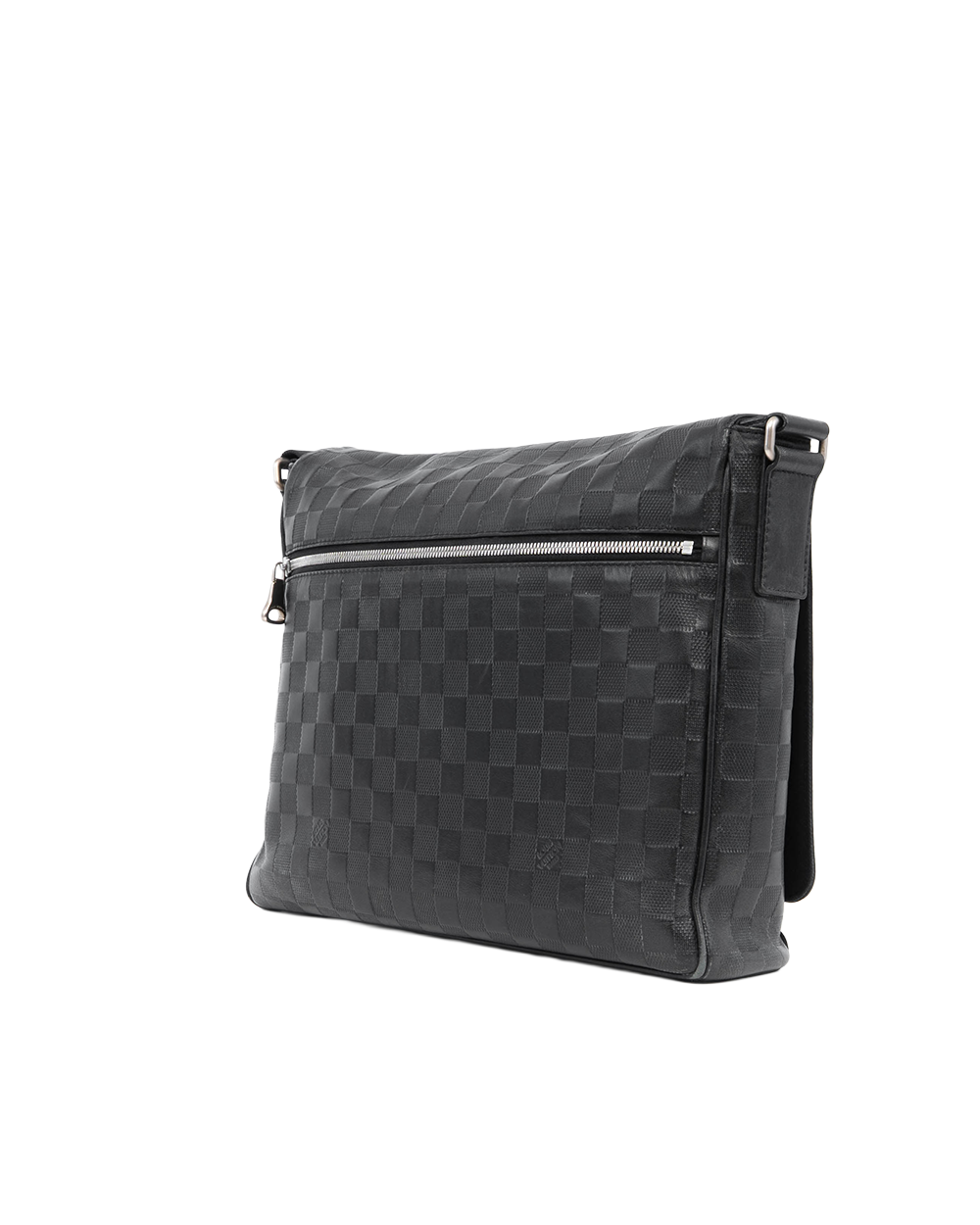 LV DISTRICT MESSENGER MM BLACK DAMIER CALF SHW CA0167 4052