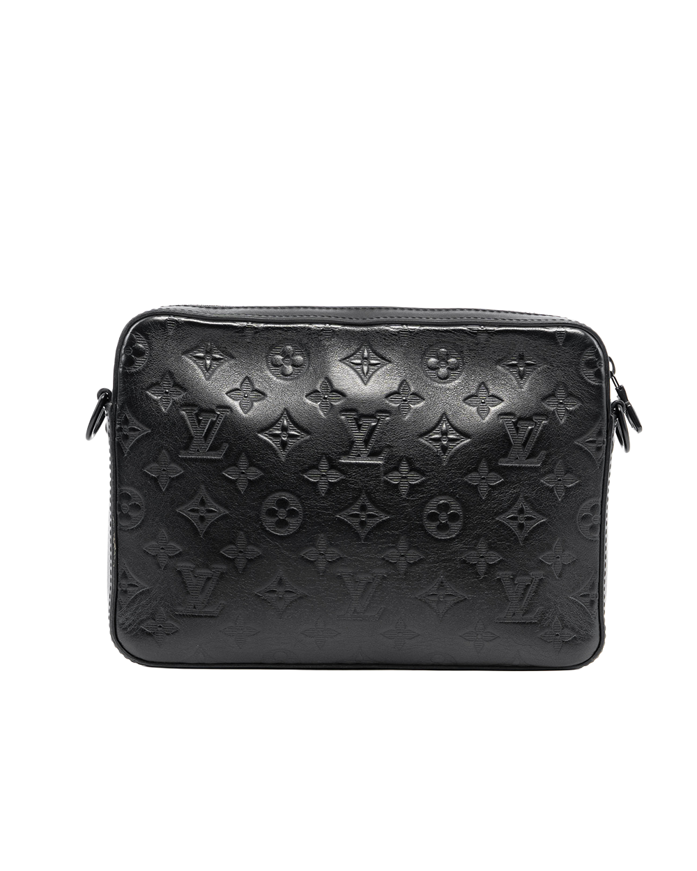 LV DUO MESSENGER BLACK GIANT MONOGRAM CALF BHW MICROCHIP 09175