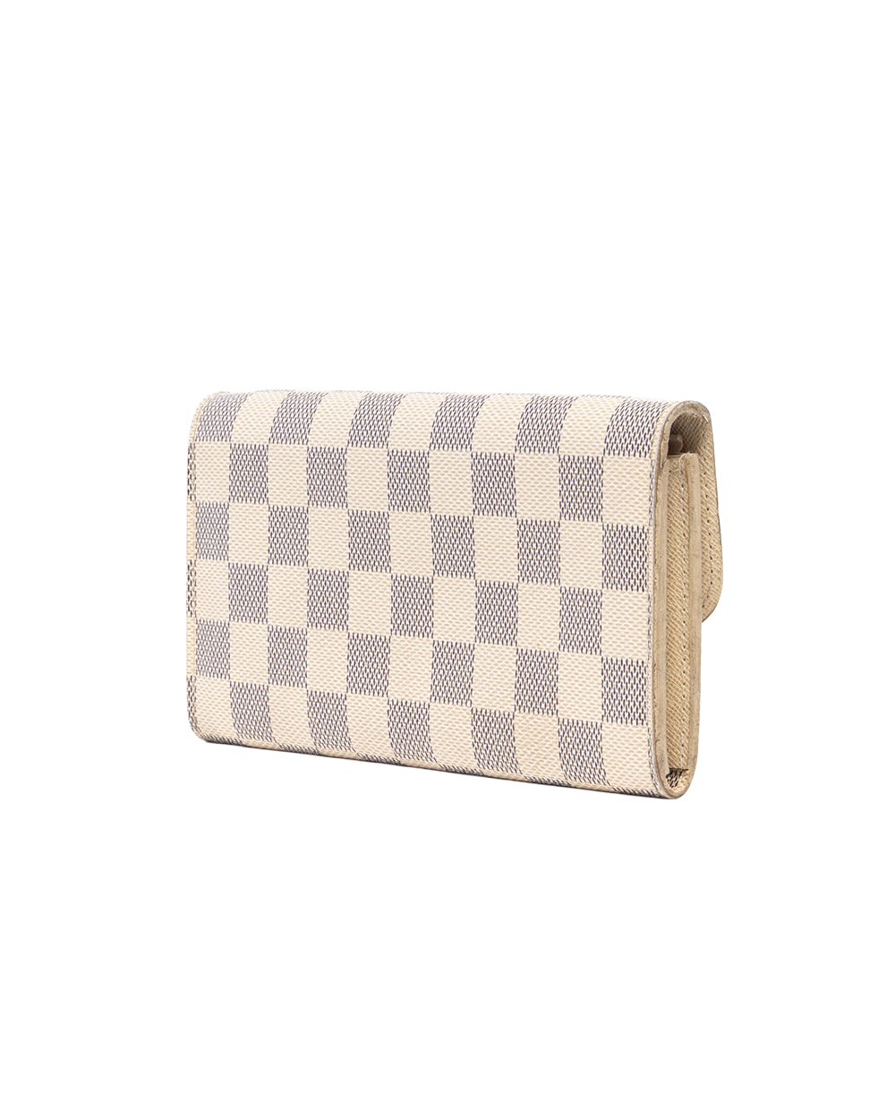 LV EMILIE WALLET LONG WHITE AZUR DAMIER CANVAS GHW TA 2155 0918