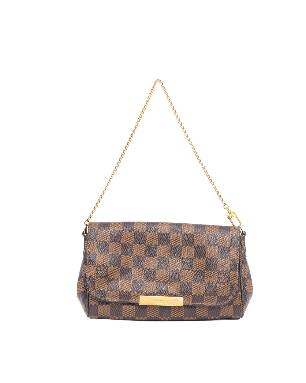 LV FAVORITE BROWN DAMIER CANVAS GHW FL1144 2167