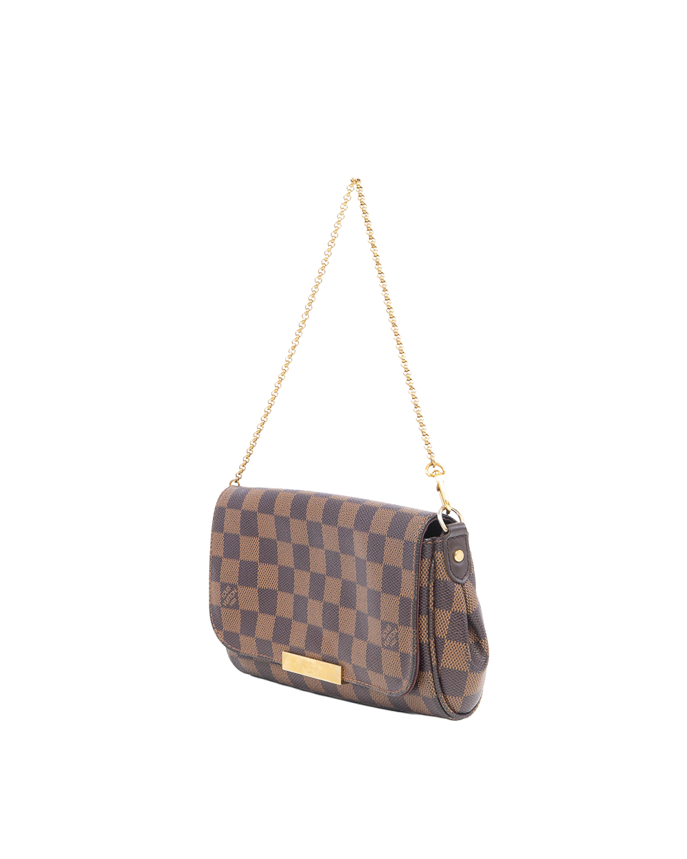 LV FAVORITE BROWN DAMIER CANVAS GHW FL1144 2168