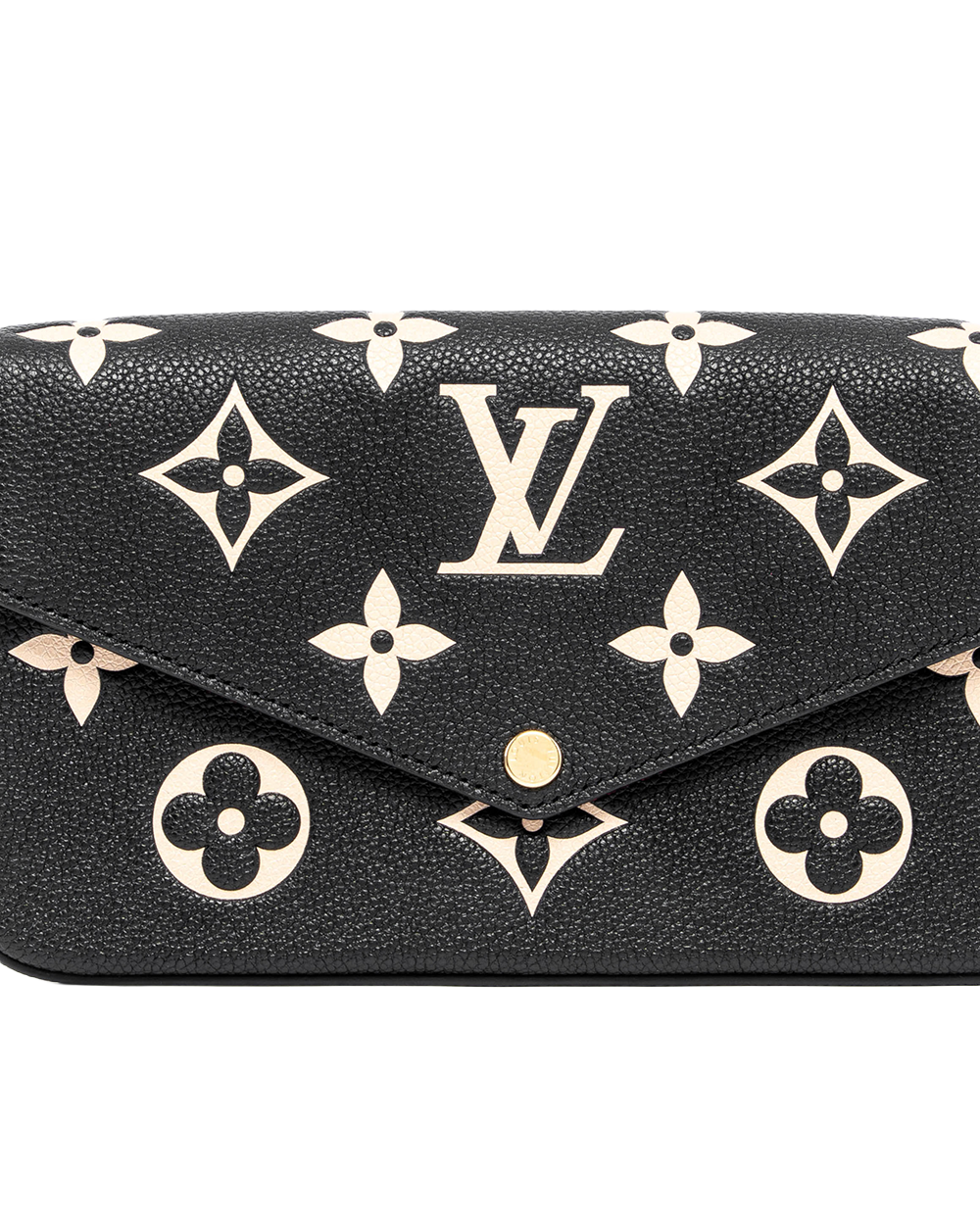 LV FELICIE BLACK GIANT MONOGRAM CALF GHW MICROCHIP 01479