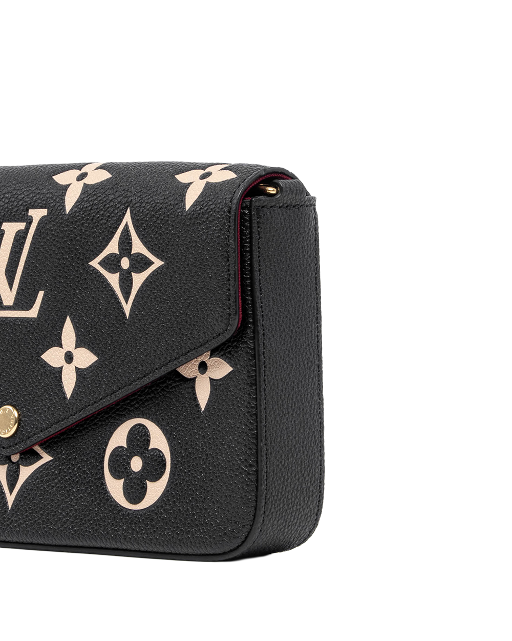 LV FELICIE BLACK GIANT MONOGRAM CALF GHW MICROCHIP 01480