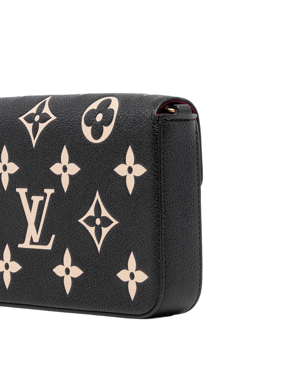 LV FELICIE BLACK GIANT MONOGRAM CALF GHW MICROCHIP 01481