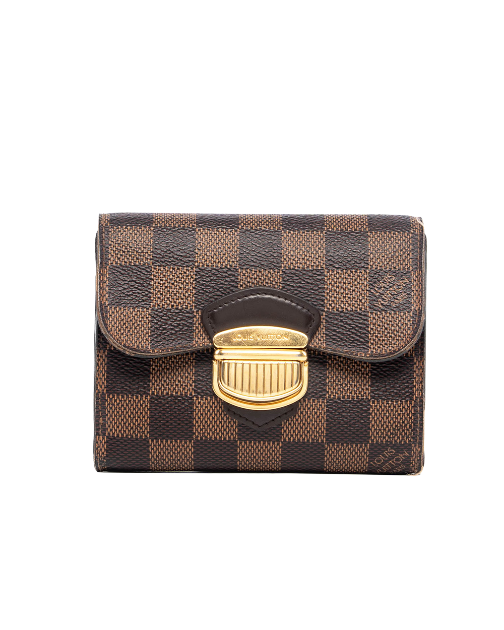 LV JOEY WALLET SHORT BROWN DAMIER CANVAS GHW TA 2155 01511