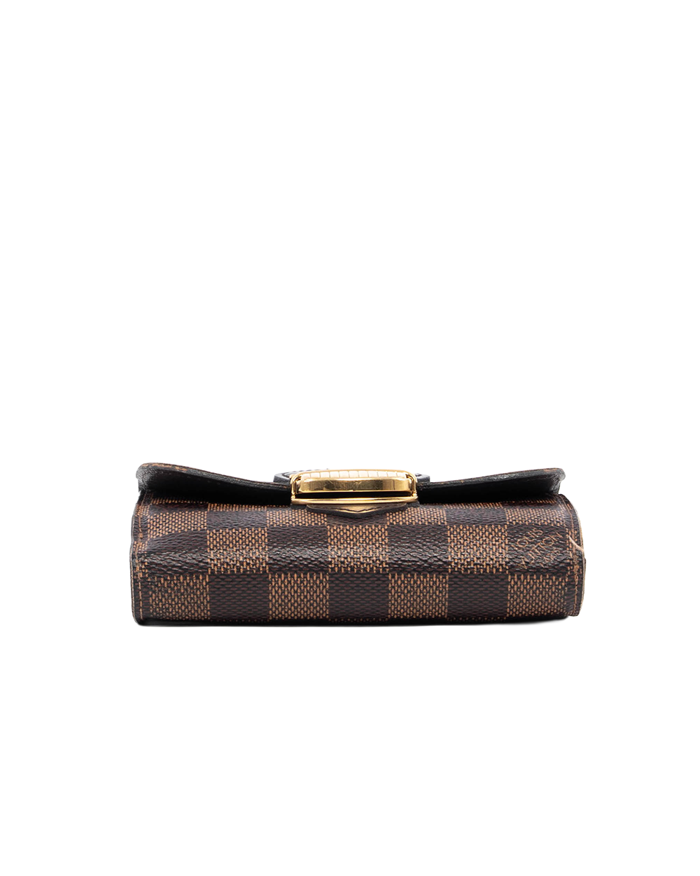 LV JOEY WALLET SHORT BROWN DAMIER CANVAS GHW TA 2155 01515